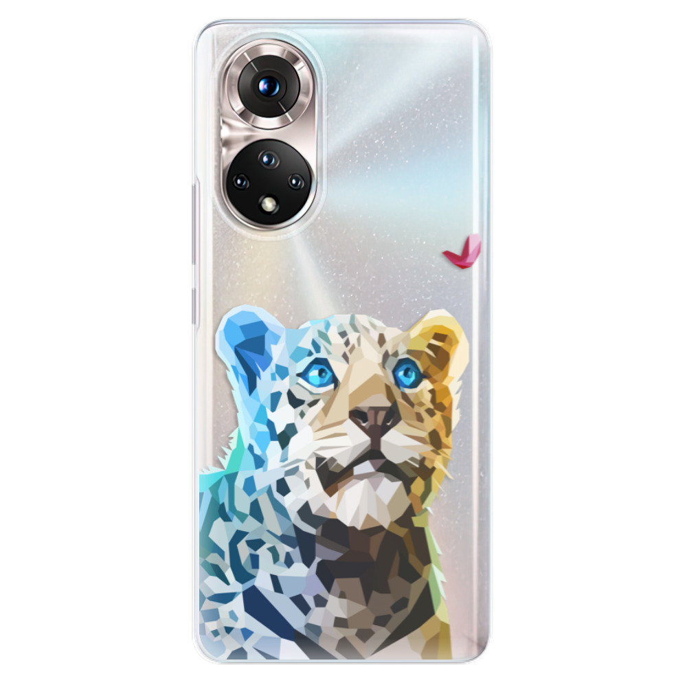 Odolné silikónové puzdro iSaprio - Leopard With Butterfly - Honor 50