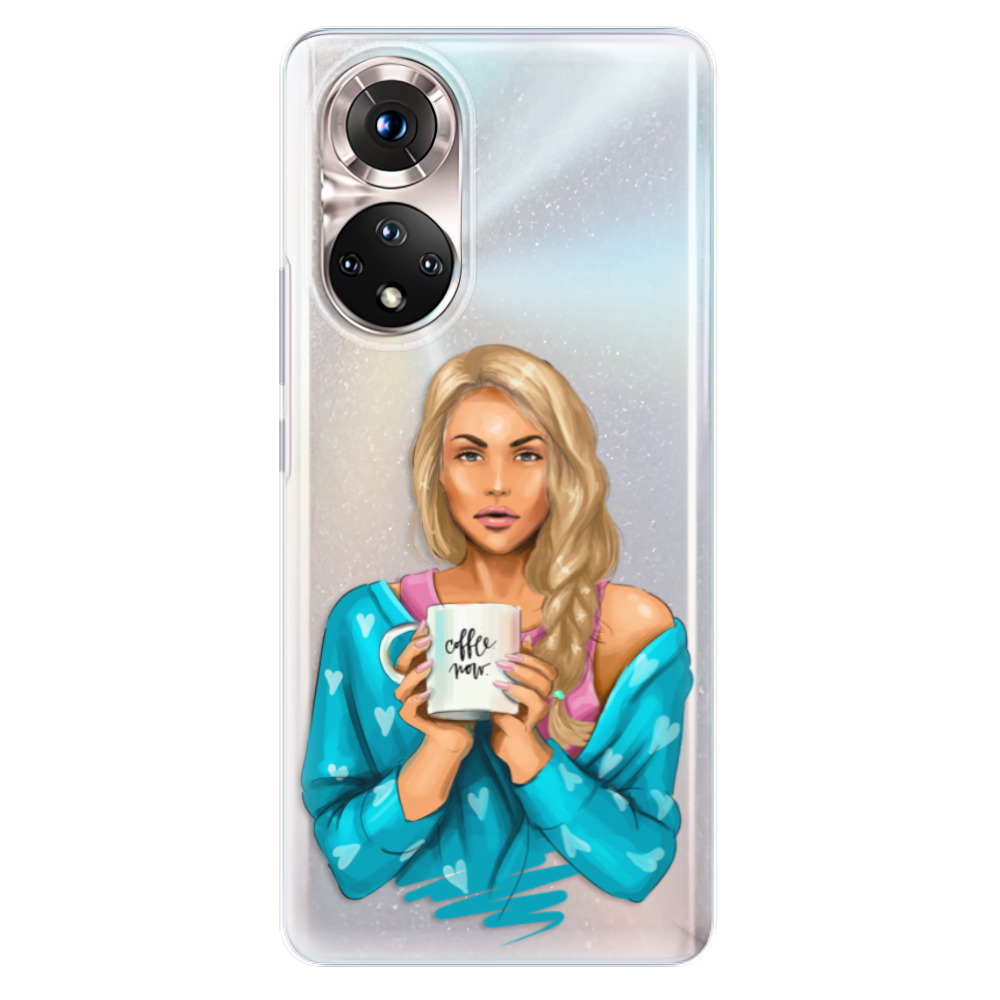 Odolné silikónové puzdro iSaprio - Coffe Now - Blond - Honor 50