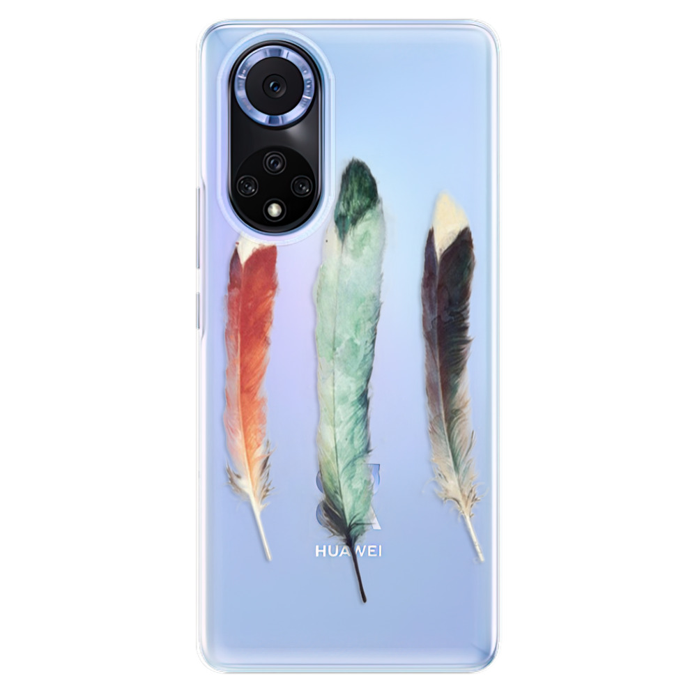 Odolné silikónové puzdro iSaprio - Three Feathers - Huawei Nova 9