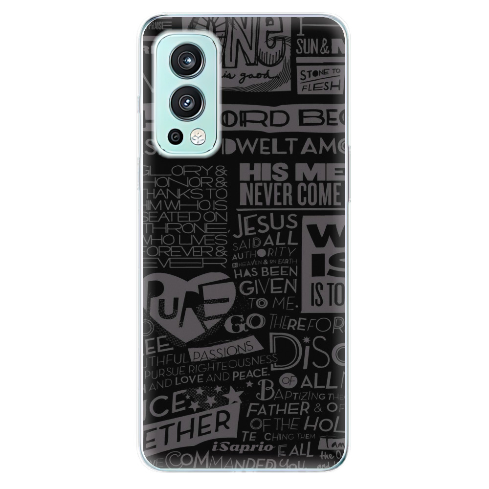 Odolné silikónové puzdro iSaprio - Text 01 - OnePlus Nord 2 5G
