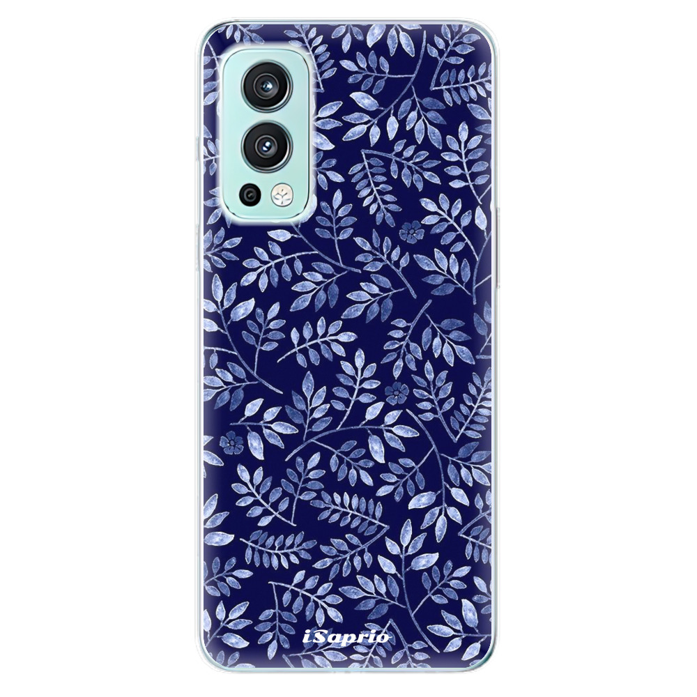 Odolné silikónové puzdro iSaprio - Blue Leaves 05 - OnePlus Nord 2 5G