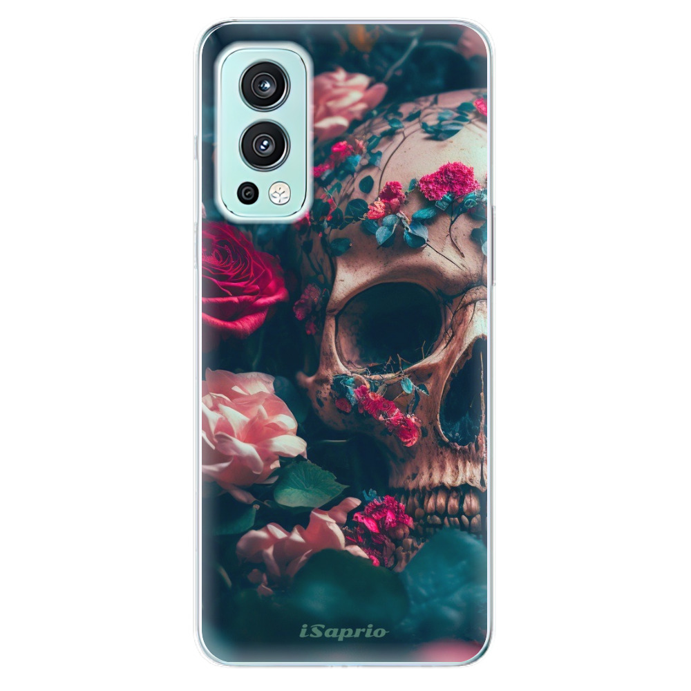 Odolné silikónové puzdro iSaprio - Skull in Roses - OnePlus Nord 2 5G