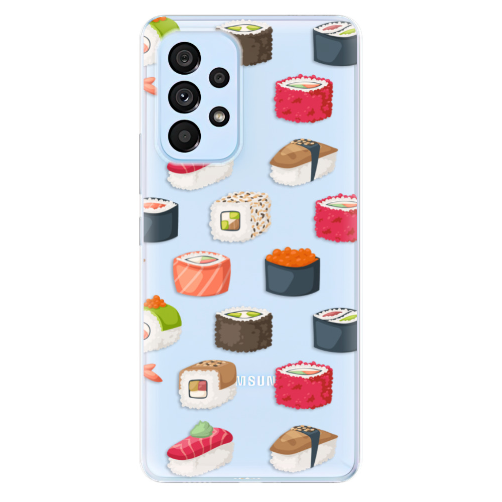 Odolné silikónové puzdro iSaprio - Sushi Pattern - Samsung Galaxy A53 5G