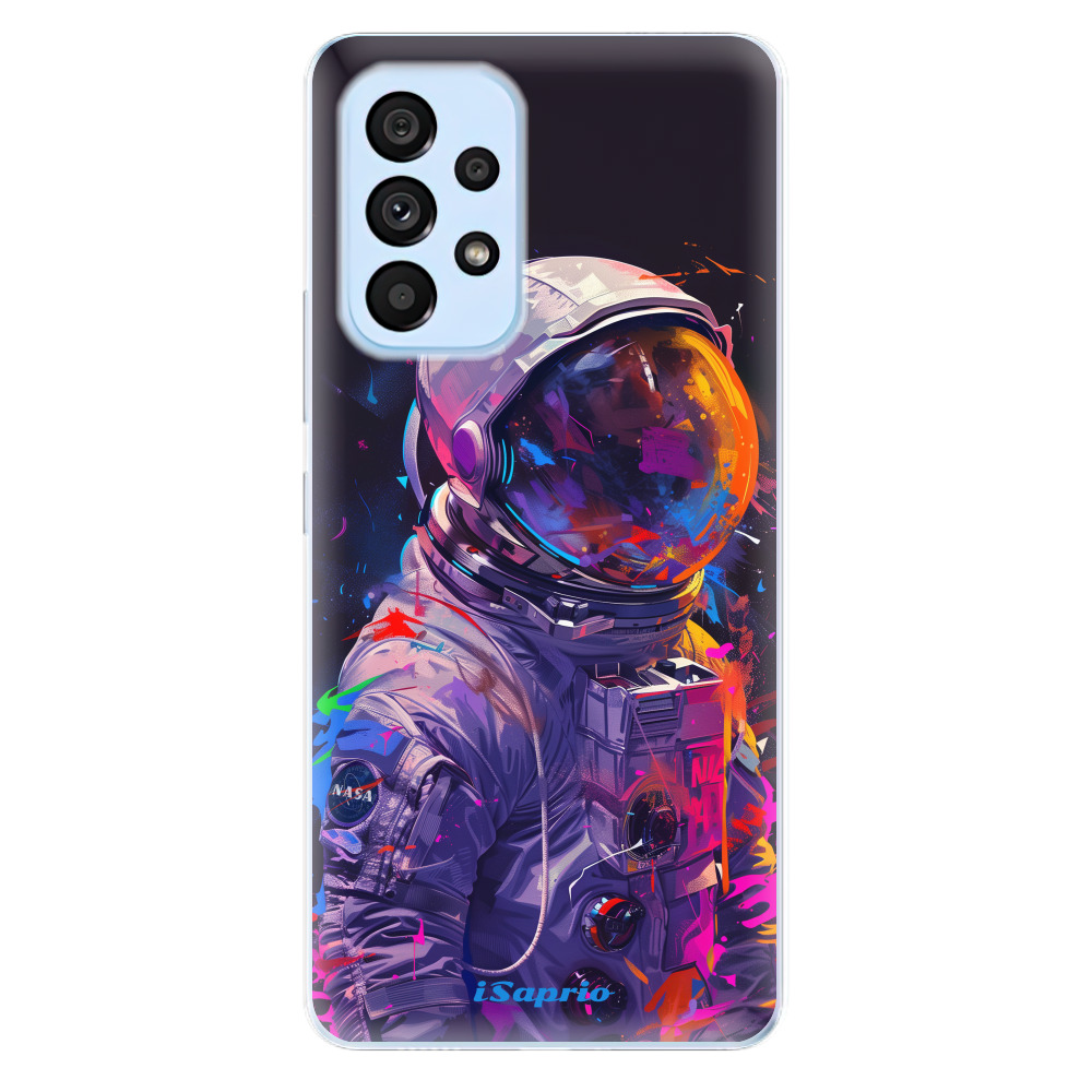 Odolné silikónové puzdro iSaprio - Neon Astronaut - Samsung Galaxy A53 5G