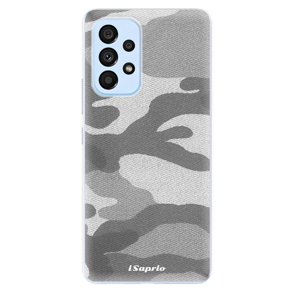 Odolné silikónové puzdro iSaprio - Gray Camuflage 02 - Samsung Galaxy A73 5G