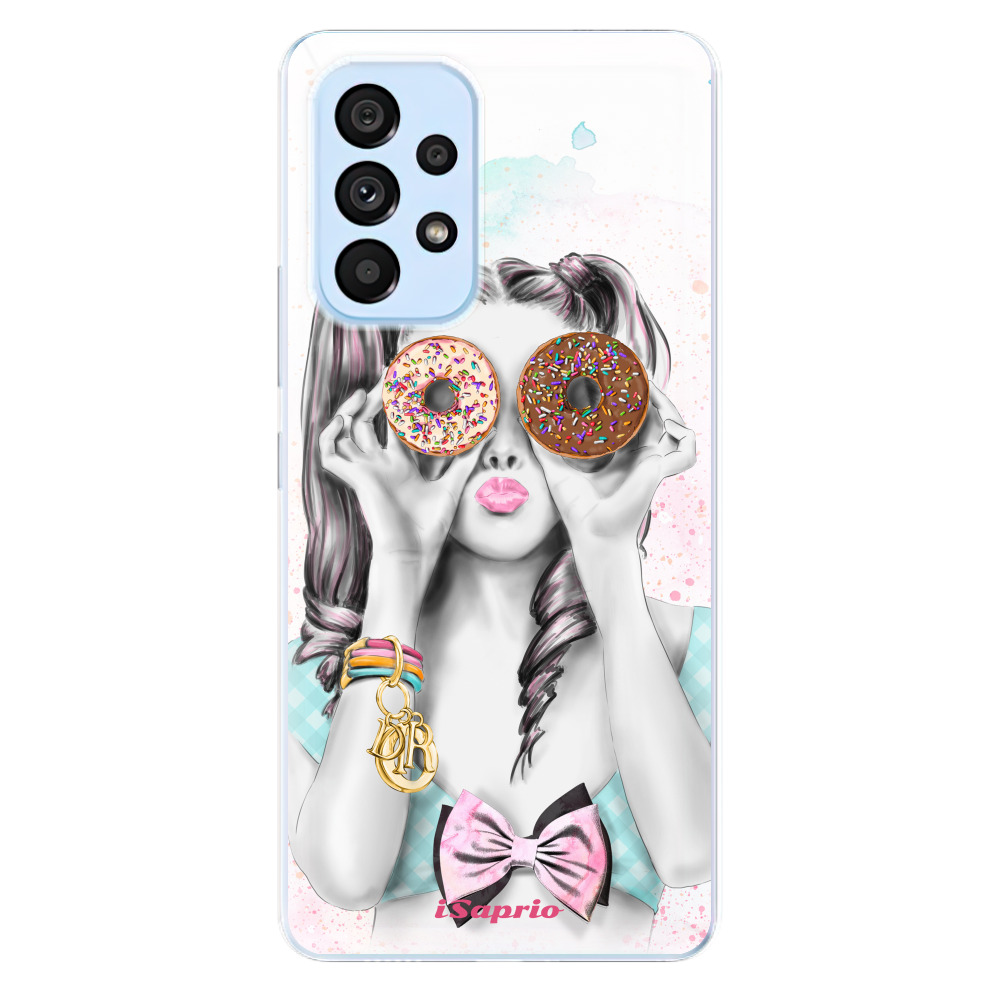 Odolné silikónové puzdro iSaprio - Donuts 10 - Samsung Galaxy A73 5G