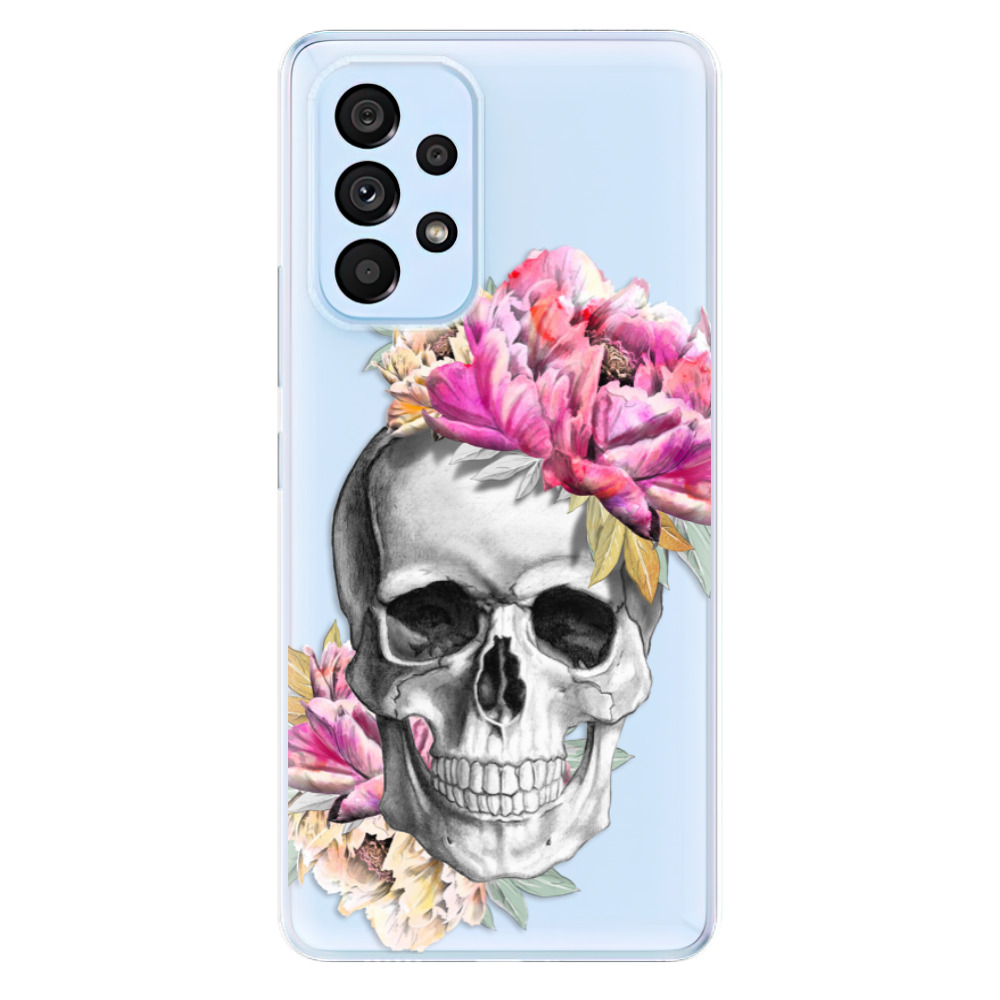 Odolné silikónové puzdro iSaprio - Pretty Skull - Samsung Galaxy A73 5G