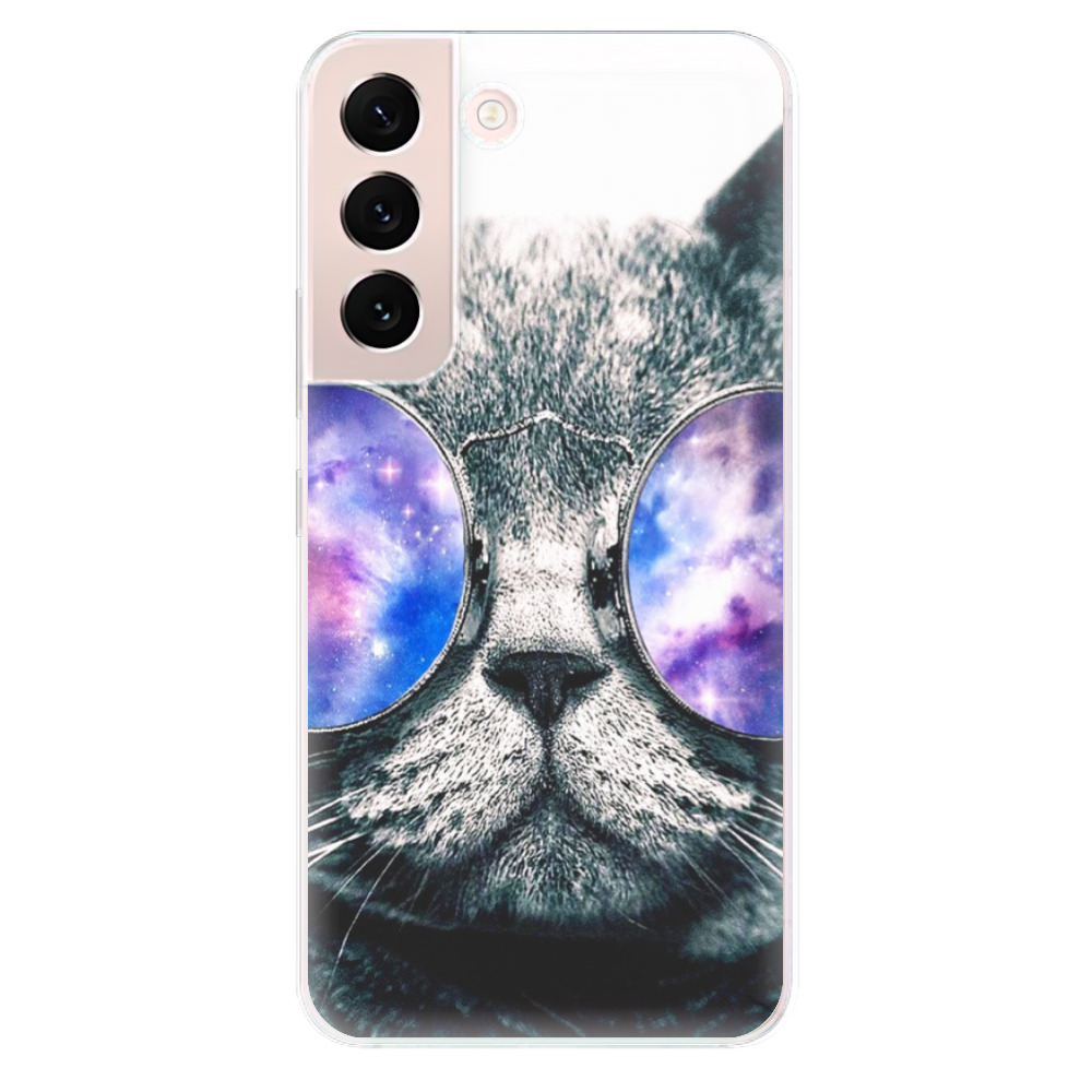 Odolné silikónové puzdro iSaprio - Galaxy Cat - Samsung Galaxy S22 5G