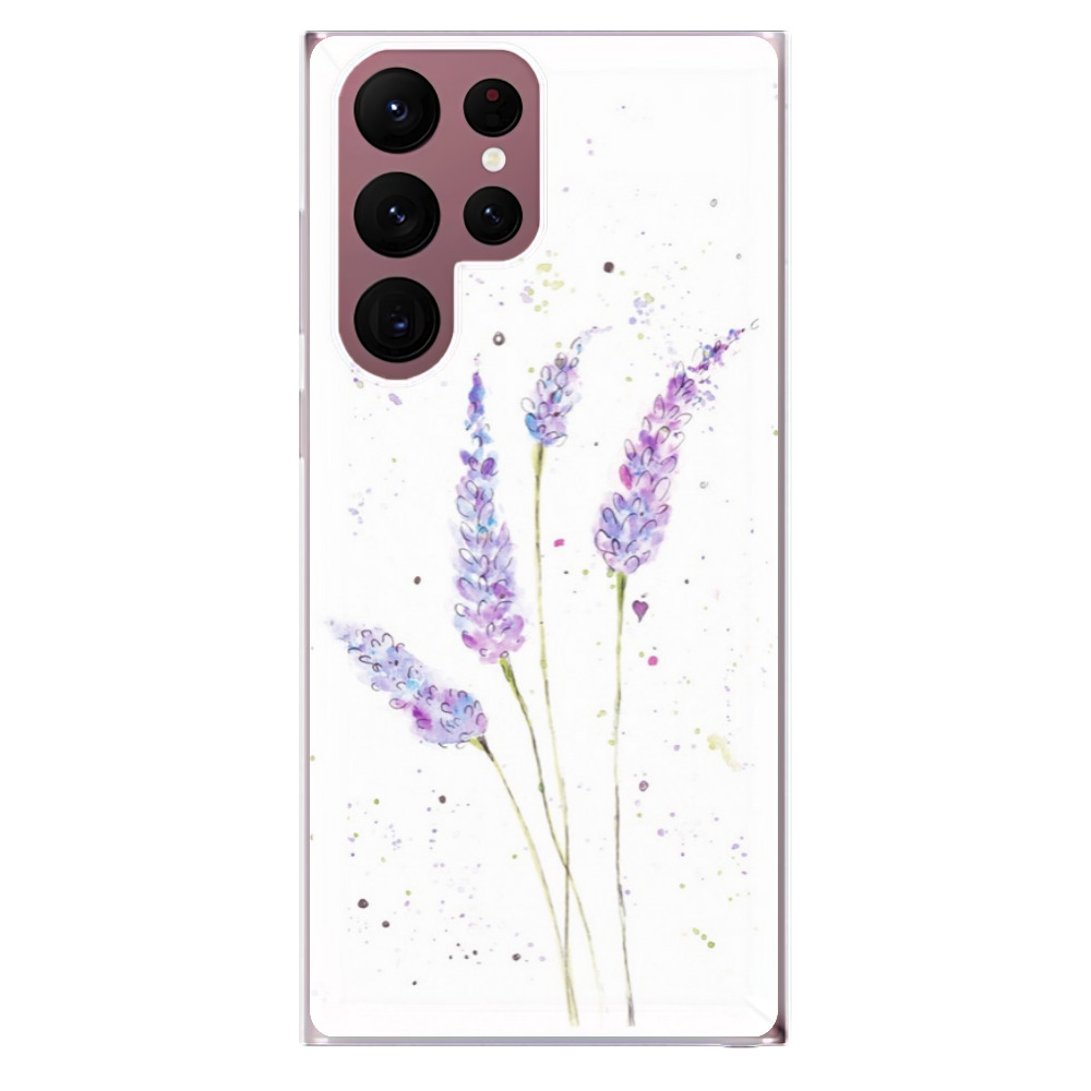 Odolné silikónové puzdro iSaprio - Lavender - Samsung Galaxy S22 Ultra 5G