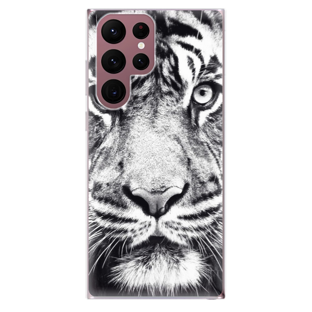 Odolné silikónové puzdro iSaprio - Tiger Face - Samsung Galaxy S22 Ultra 5G