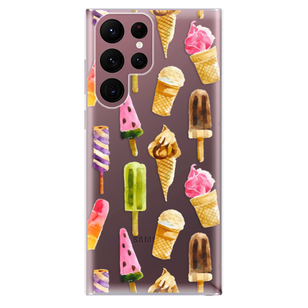 Odolné silikónové puzdro iSaprio - Ice Cream - Samsung Galaxy S22 Ultra 5G