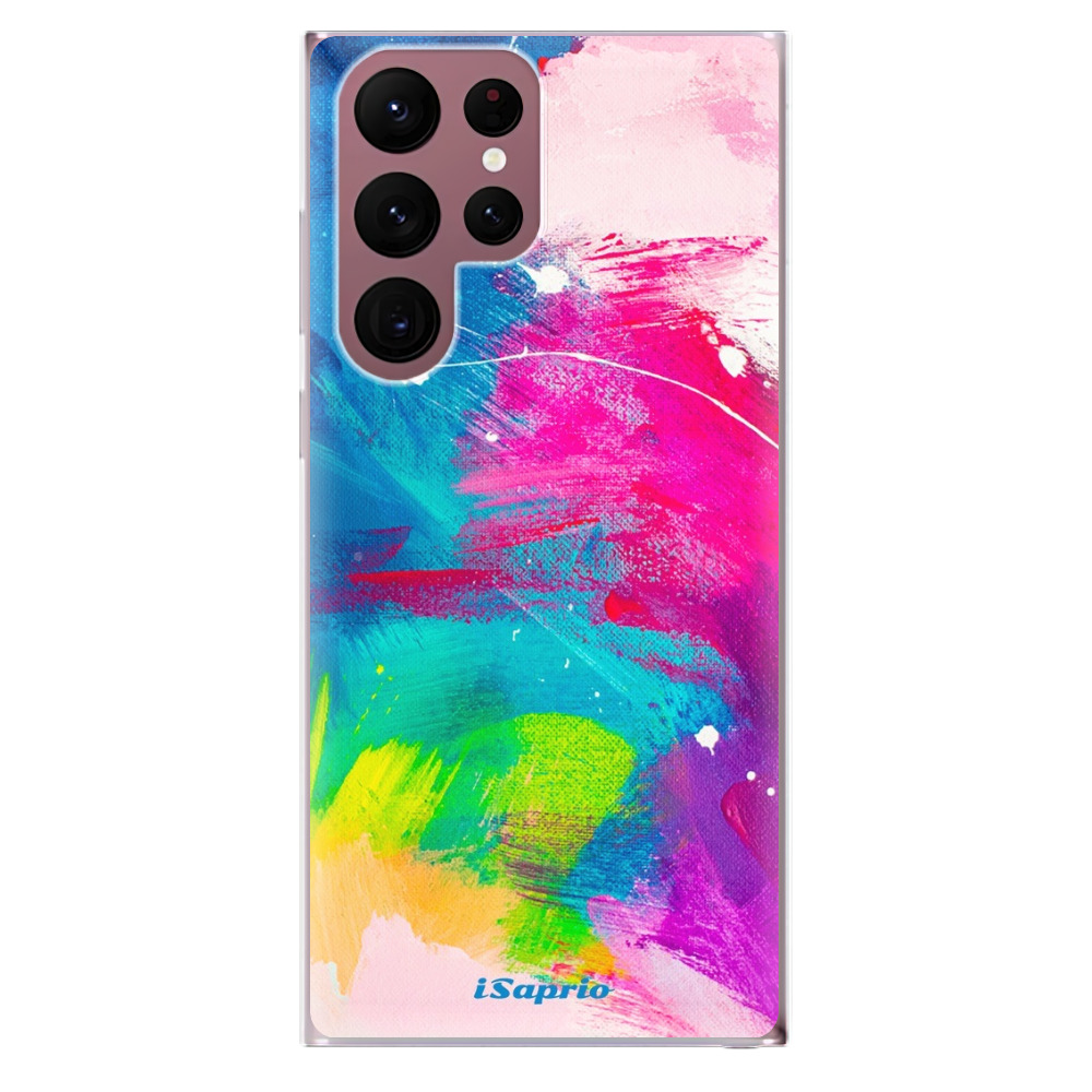 Odolné silikónové puzdro iSaprio - Abstract Paint 03 - Samsung Galaxy S22 Ultra 5G