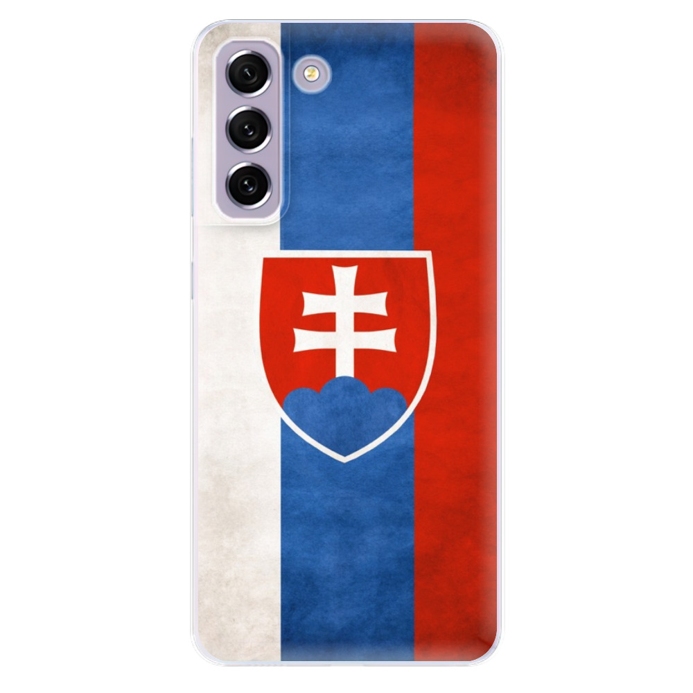 Odolné silikónové puzdro iSaprio - Slovakia Flag - Samsung Galaxy S21 FE 5G