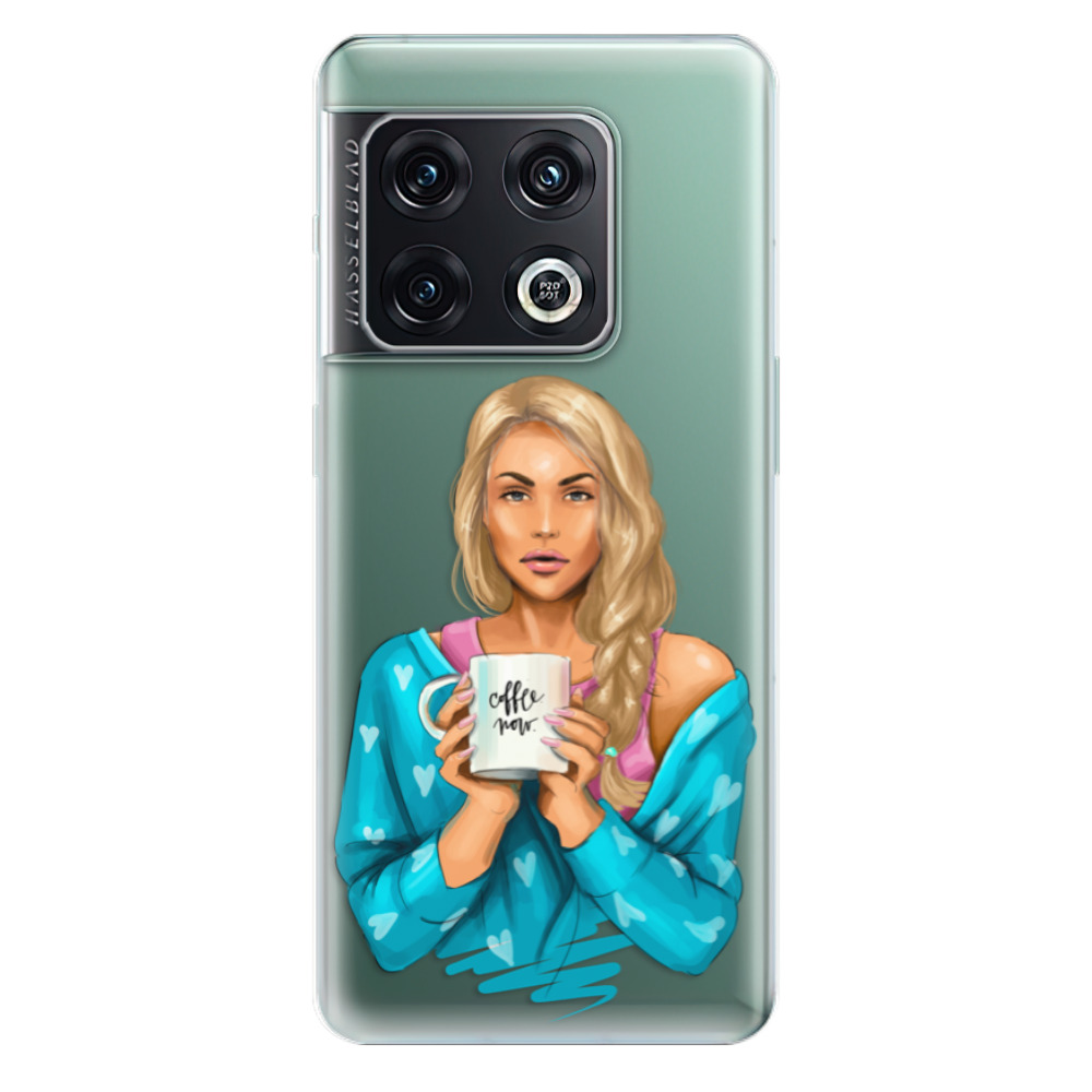 Odolné silikónové puzdro iSaprio - Coffe Now - Blond - OnePlus 10 Pro