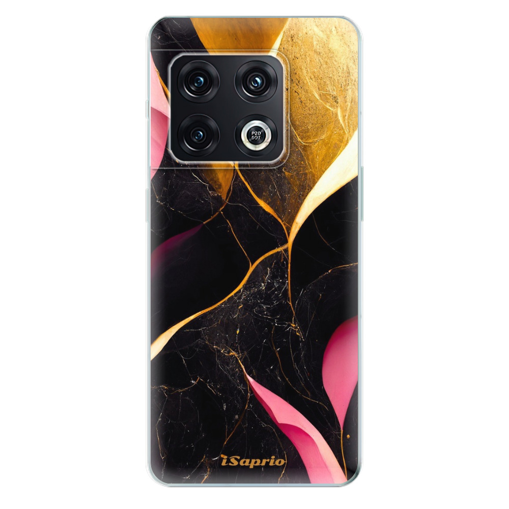 Odolné silikónové puzdro iSaprio - Gold Pink Marble - OnePlus 10 Pro