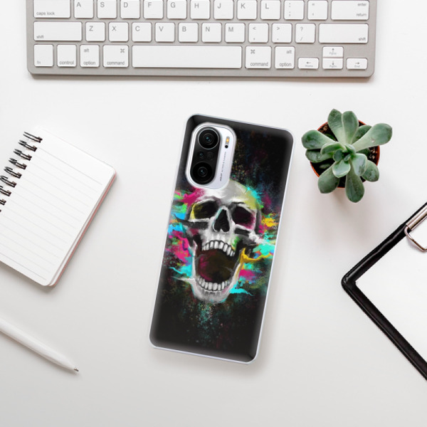 Odolné silikónové puzdro iSaprio - Skull in Colors - Xiaomi Poco F3