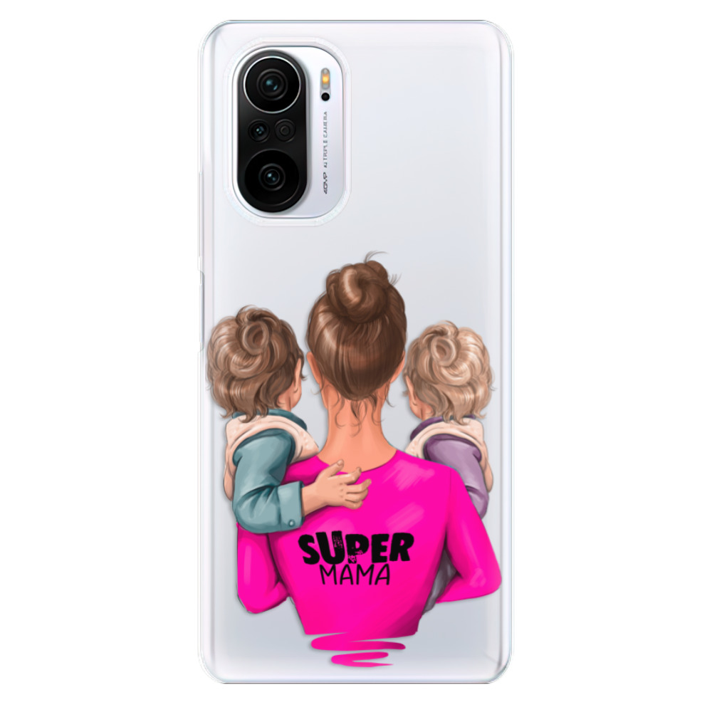 Odolné silikónové puzdro iSaprio - Super Mama - Two Boys - Xiaomi Poco F3