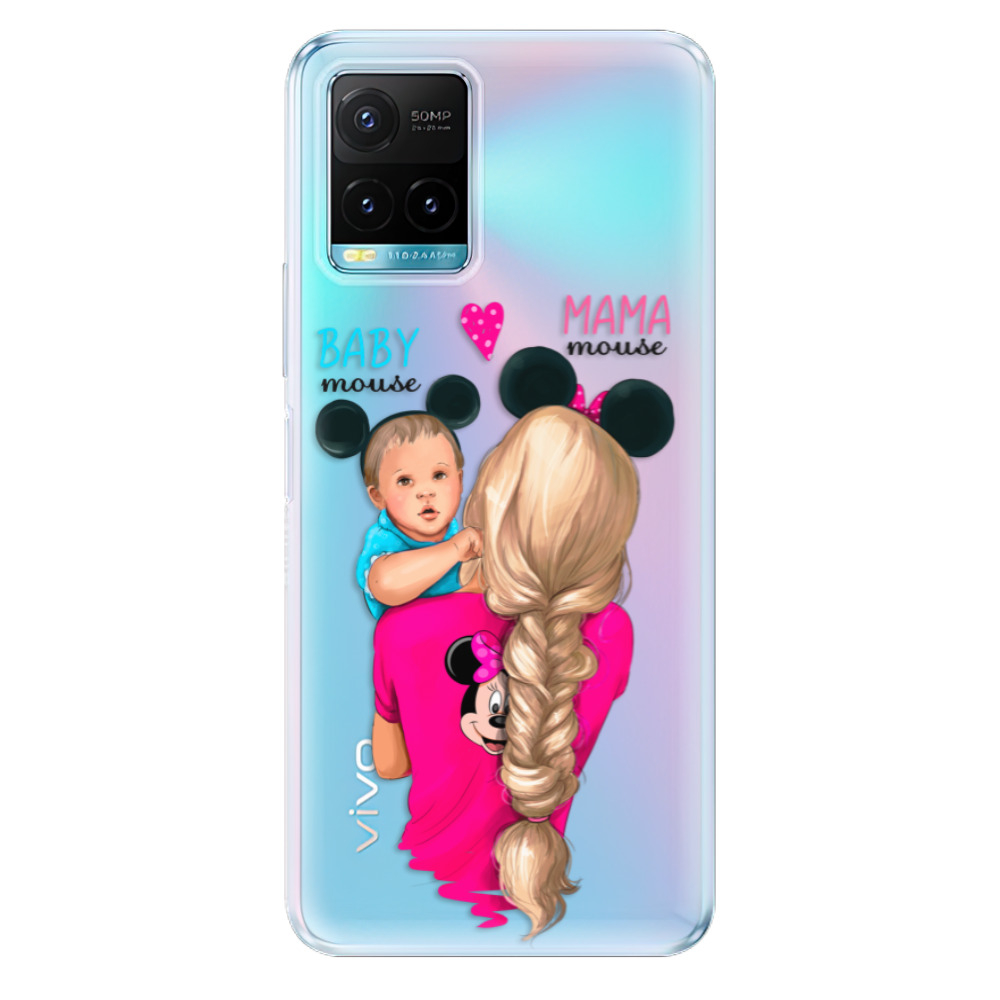 Odolné silikónové puzdro iSaprio - Mama Mouse Blonde and Boy - Vivo Y21 / Y21s / Y33s