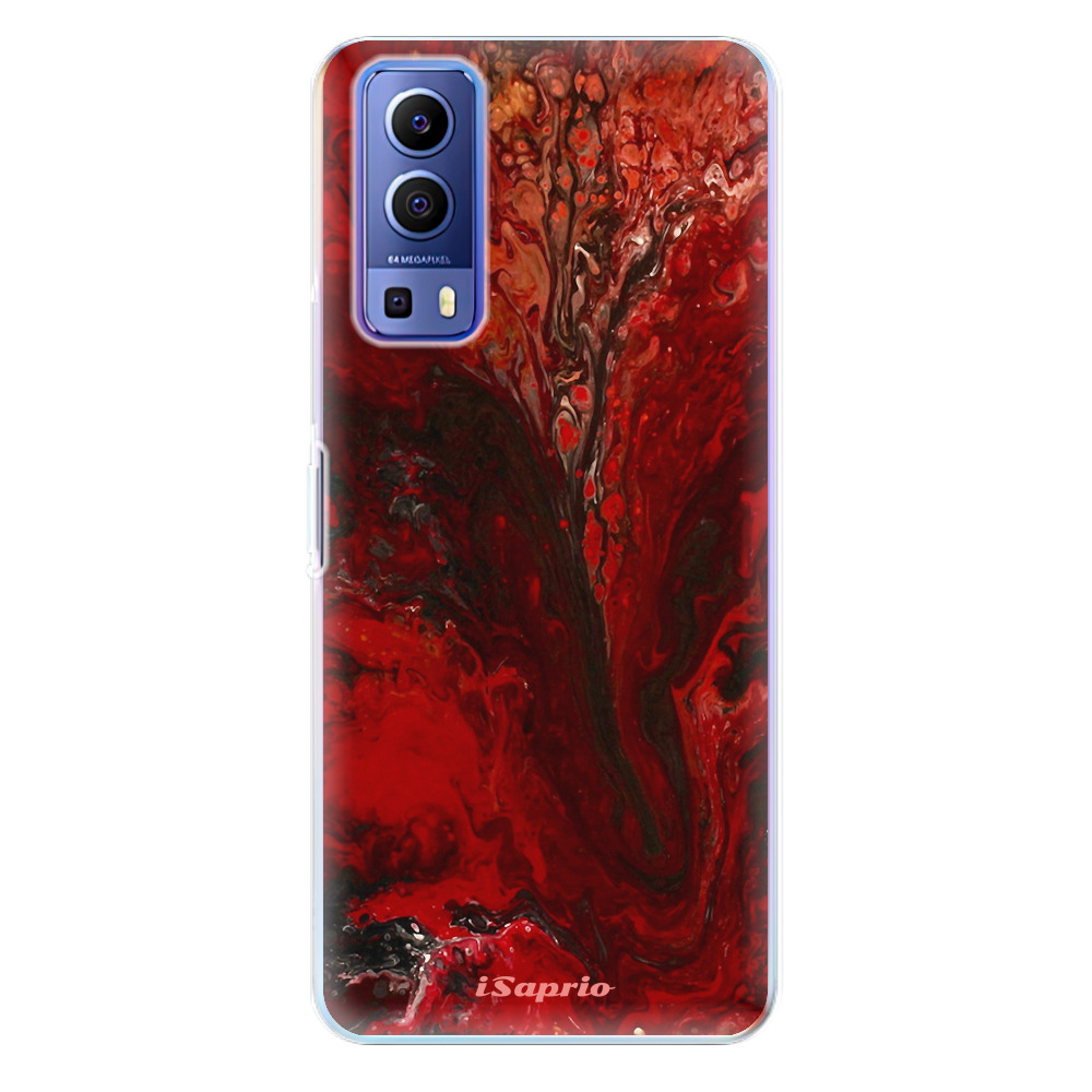 Odolné silikónové puzdro iSaprio - RedMarble 17 - Vivo Y72 5G