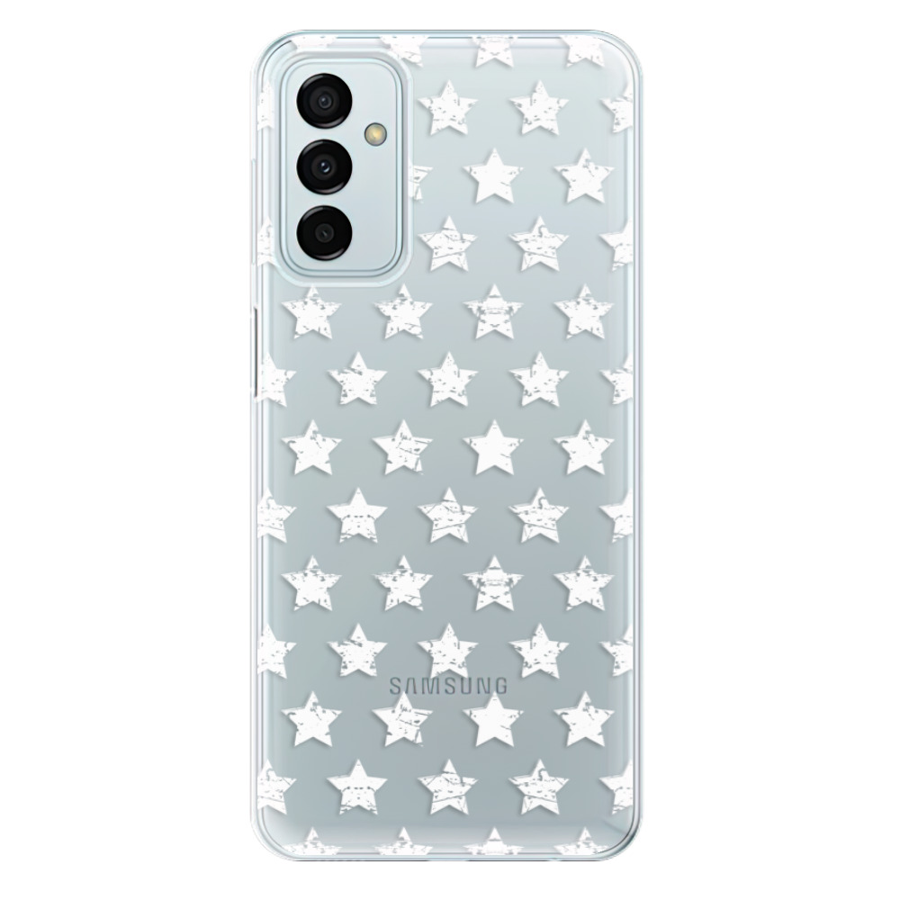 Odolné silikónové puzdro iSaprio - Stars Pattern - white - Samsung Galaxy M23 5G