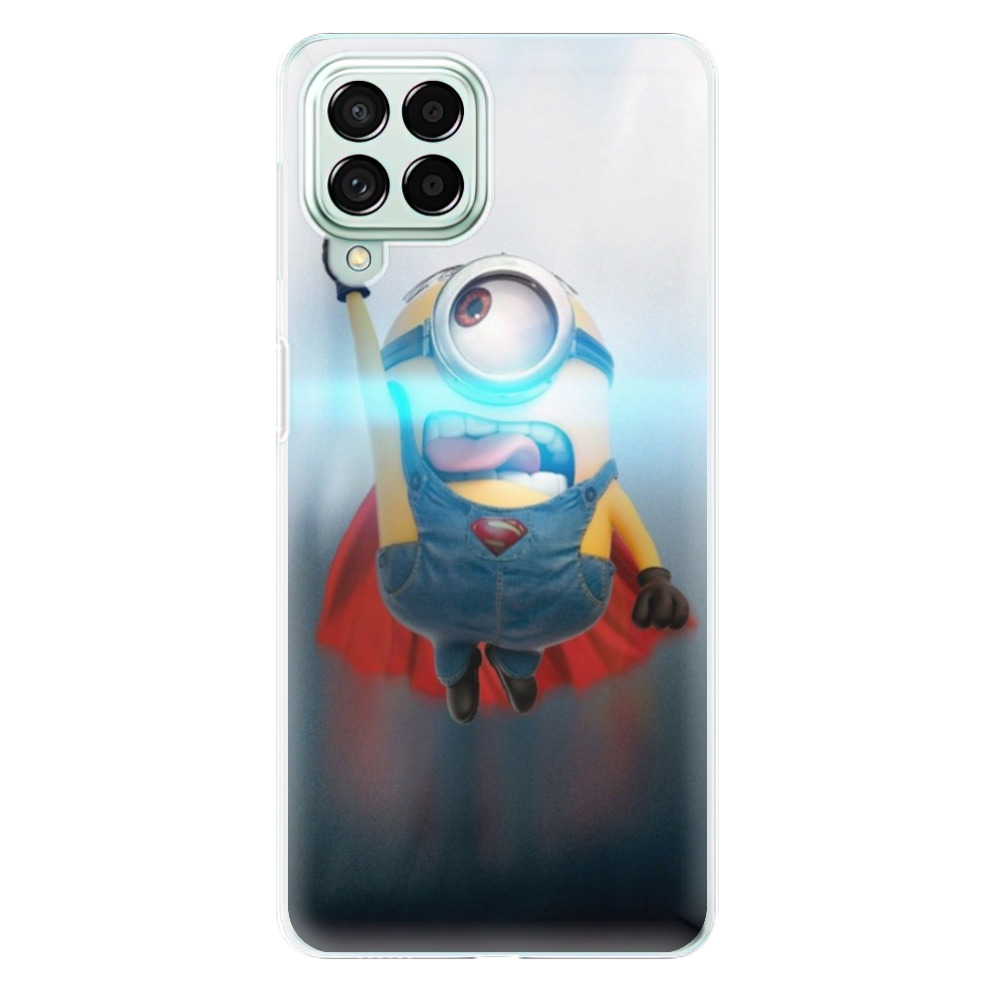 Odolné silikónové puzdro iSaprio - Mimons Superman 02 - Samsung Galaxy M53 5G
