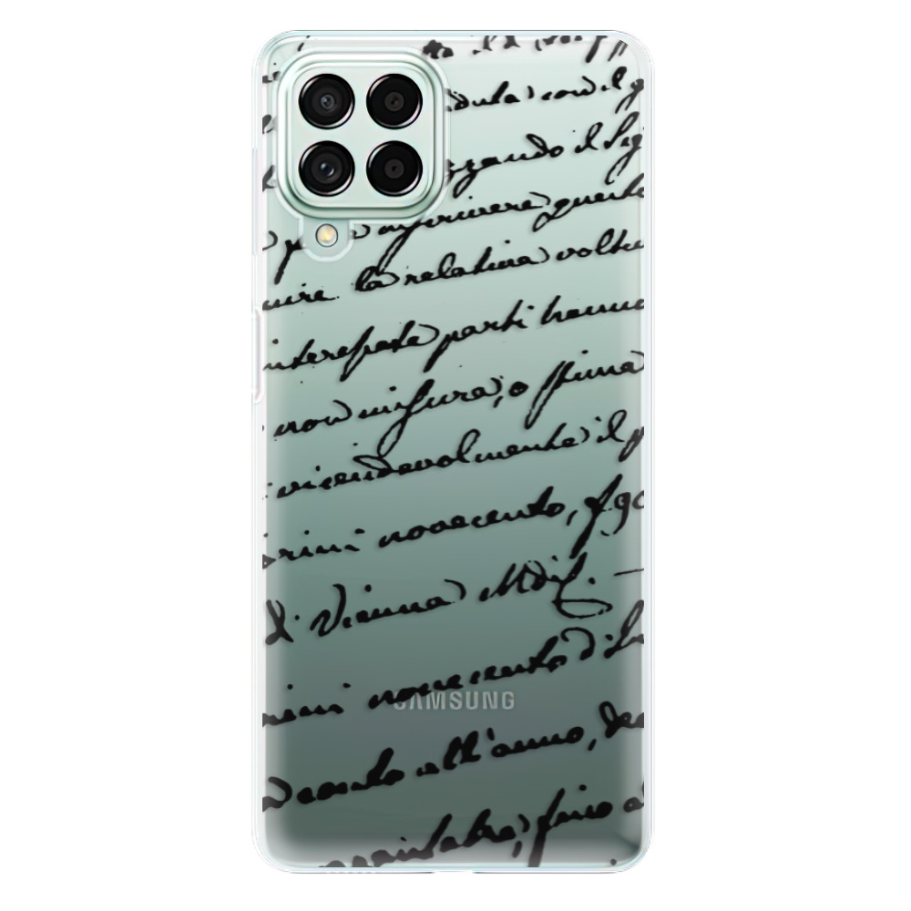 Odolné silikónové puzdro iSaprio - Handwriting 01 - black - Samsung Galaxy M53 5G