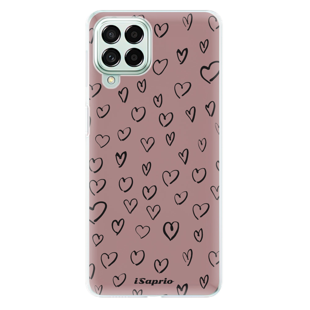 Odolné silikónové puzdro iSaprio - Heart Dark - Samsung Galaxy M53 5G