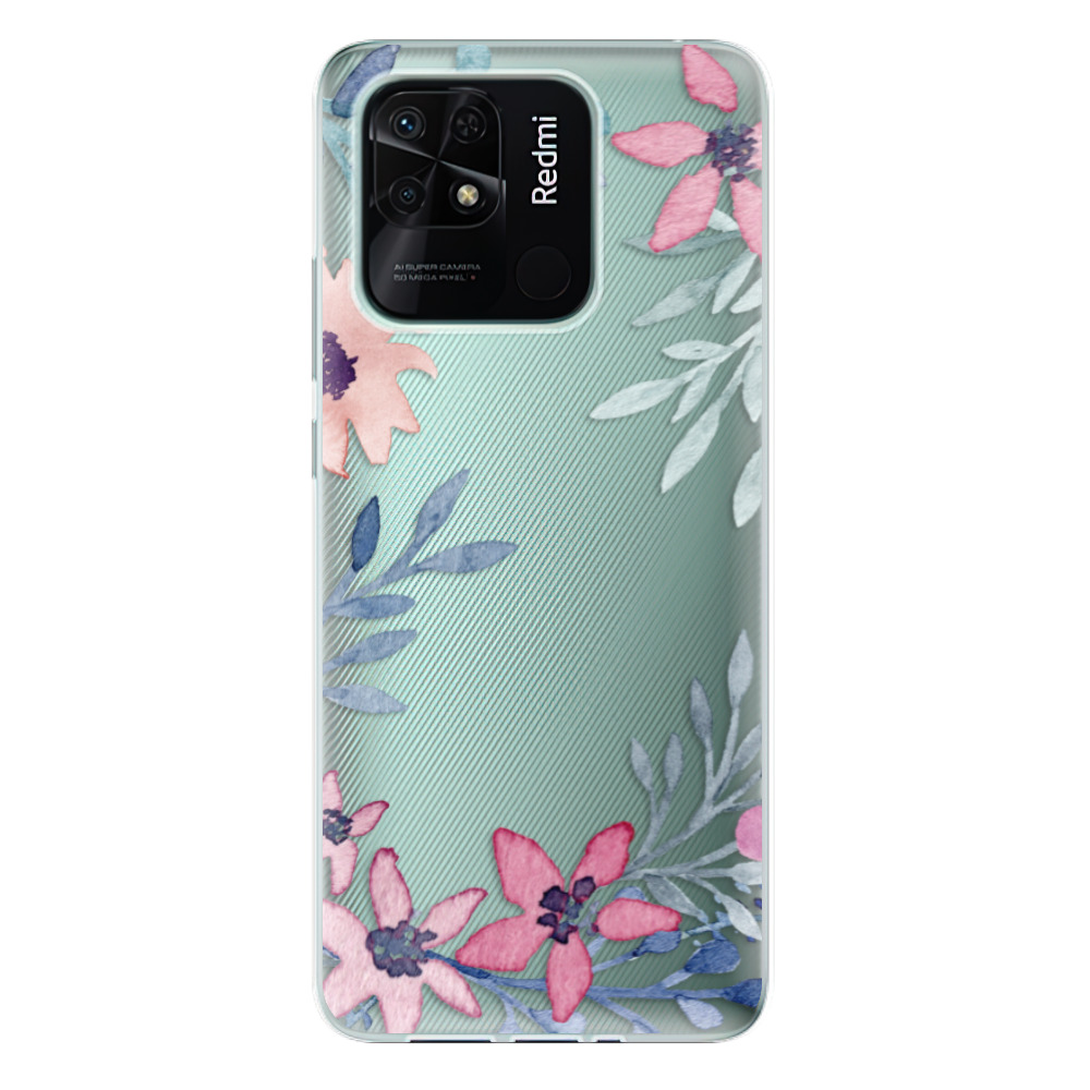Odolné silikónové puzdro iSaprio - Leaves and Flowers - Xiaomi Redmi 10C