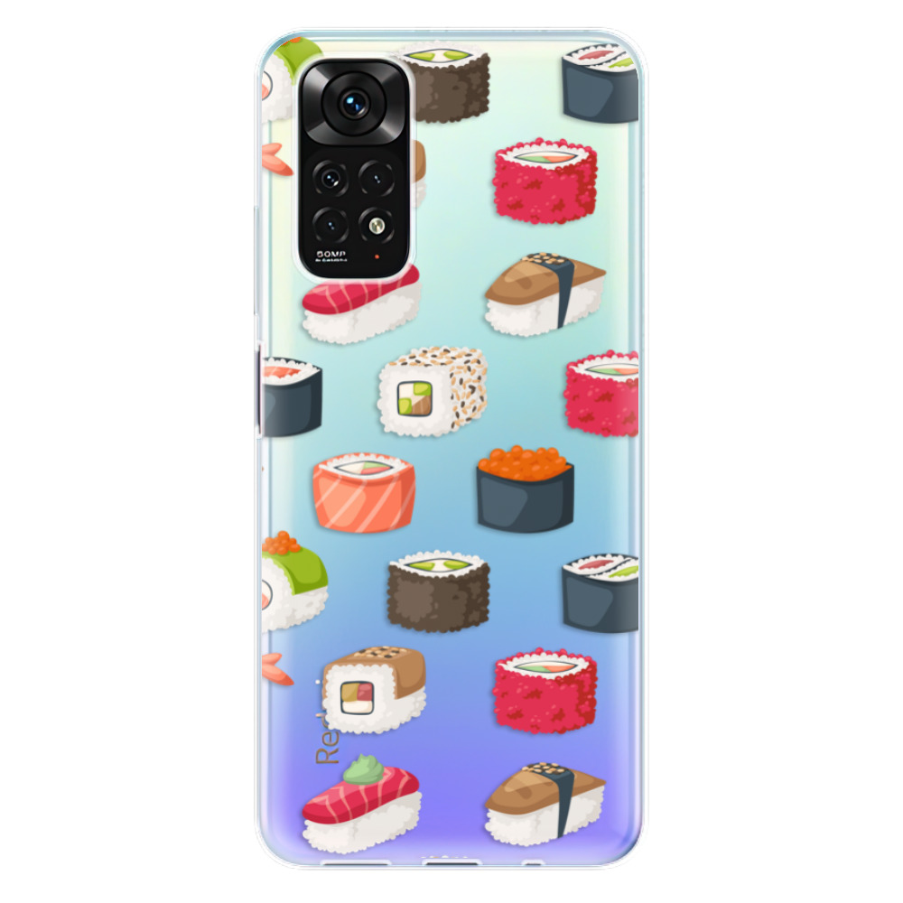 Odolné silikónové puzdro iSaprio - Sushi Pattern - Xiaomi Redmi Note 11 / Note 11S