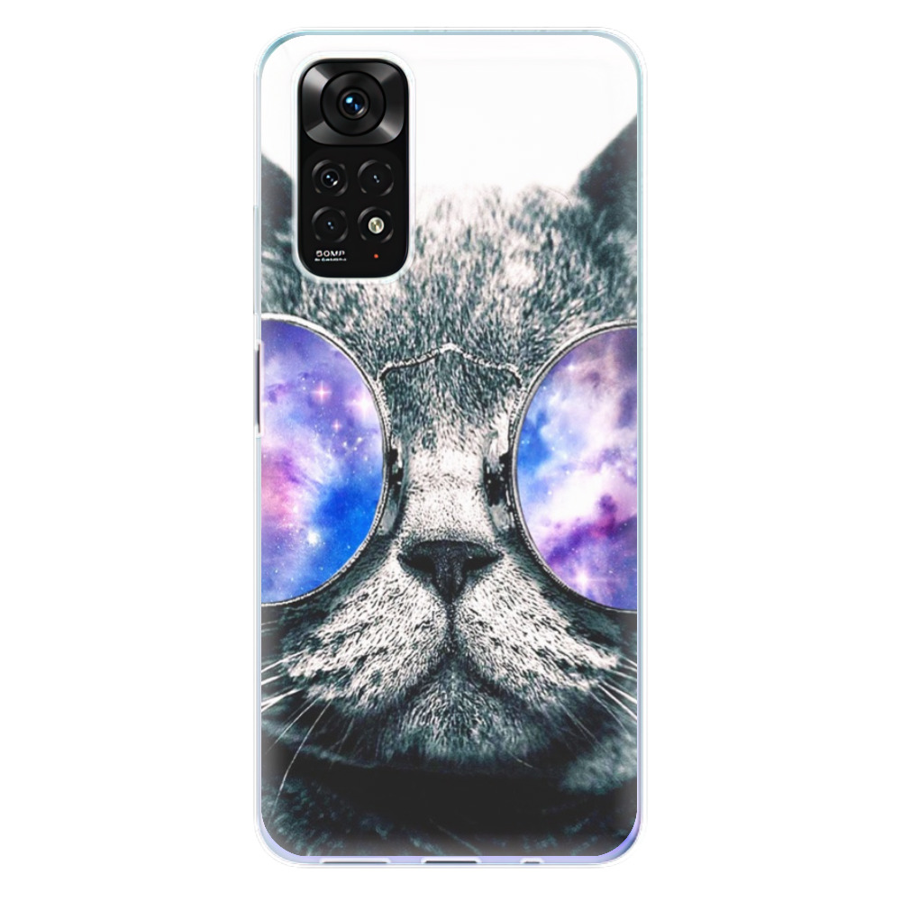 Odolné silikónové puzdro iSaprio - Galaxy Cat - Xiaomi Redmi Note 11 / Note 11S