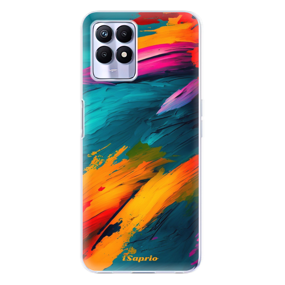 Odolné silikónové puzdro iSaprio - Blue Paint - Realme 8i