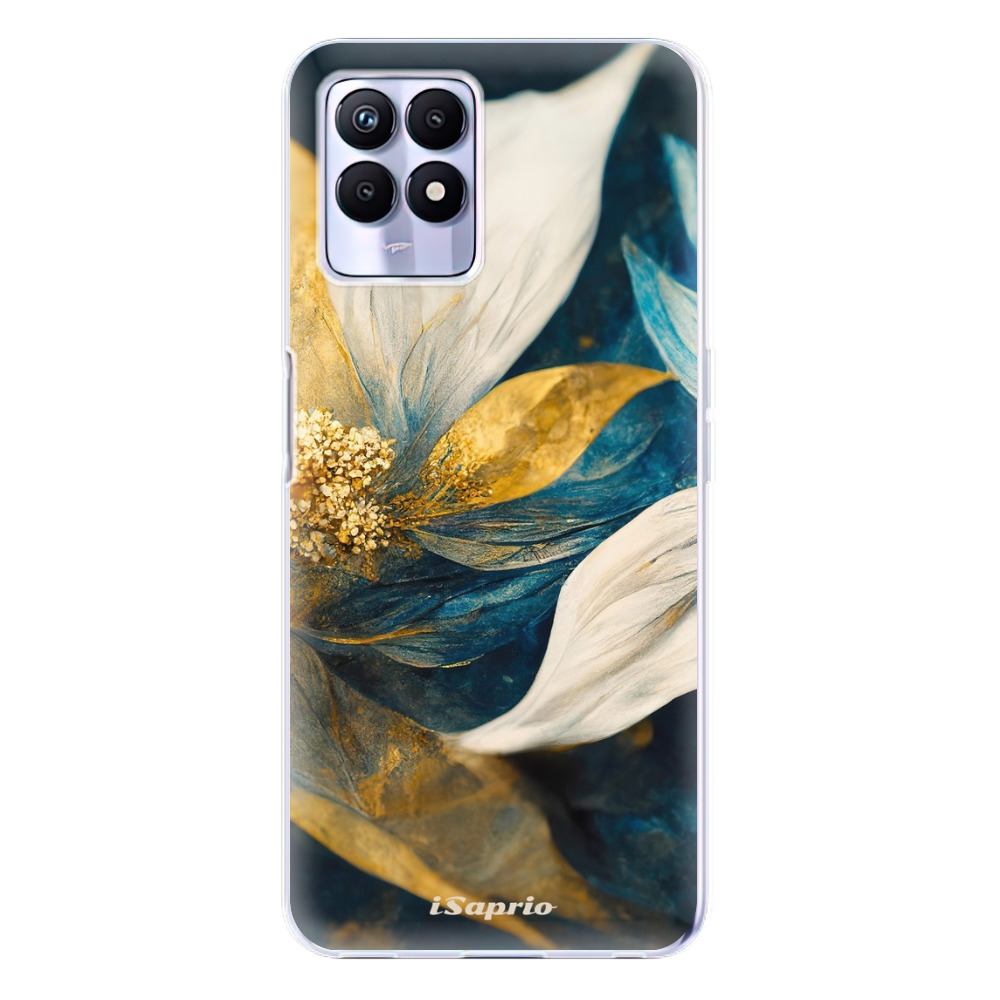 Odolné silikónové puzdro iSaprio - Gold Petals - Realme 8i