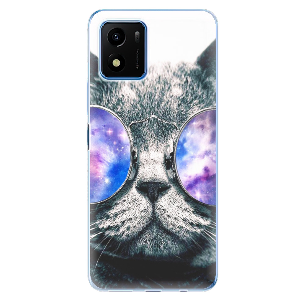 Odolné silikónové puzdro iSaprio - Galaxy Cat - Vivo Y01