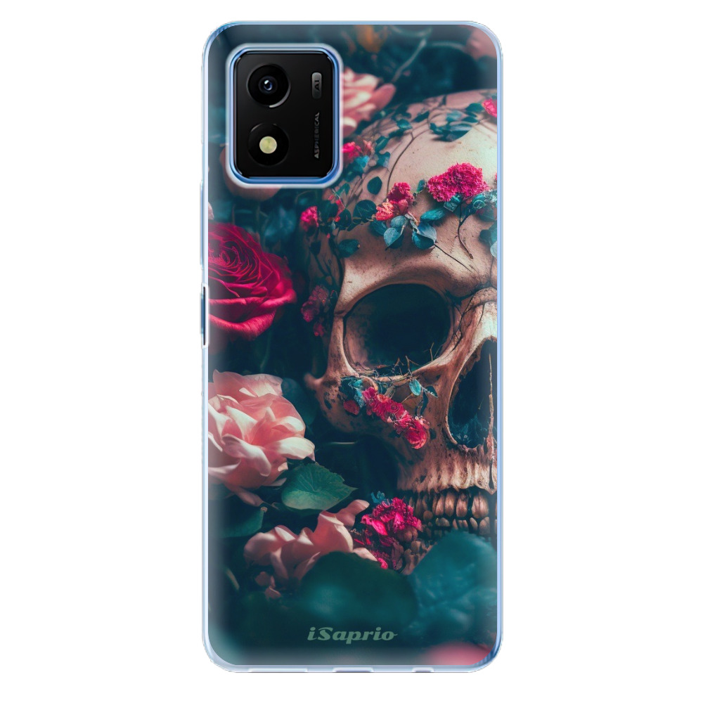 Odolné silikónové puzdro iSaprio - Skull in Roses - Vivo Y01