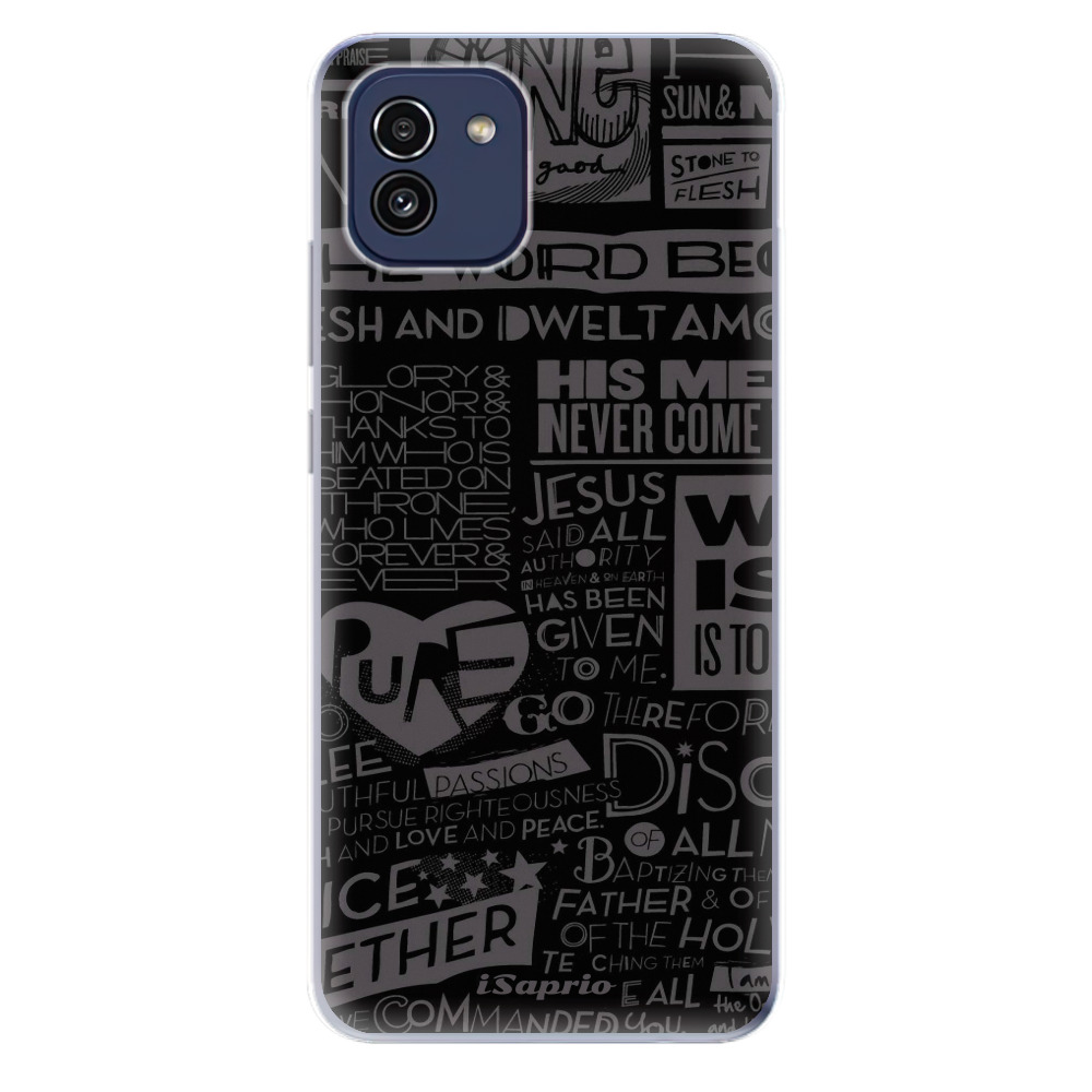 Odolné silikónové puzdro iSaprio - Text 01 - Samsung Galaxy A03