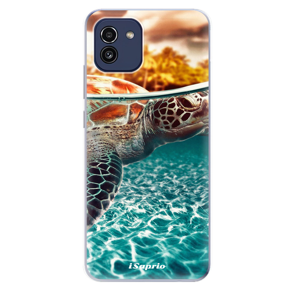 Odolné silikónové puzdro iSaprio - Turtle 01 - Samsung Galaxy A03