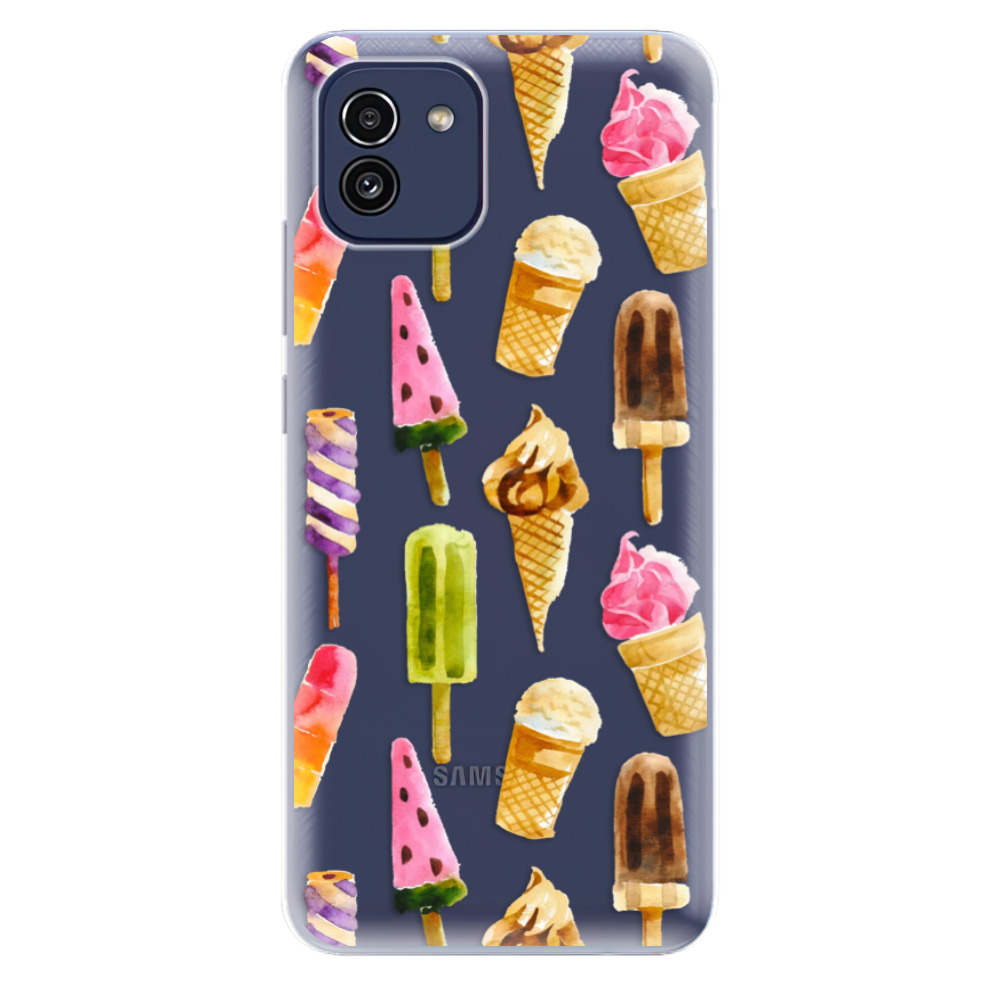Odolné silikónové puzdro iSaprio - Ice Cream - Samsung Galaxy A03