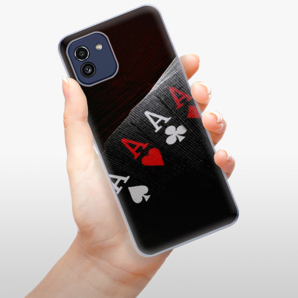 Odolné silikónové puzdro iSaprio - Poker - Samsung Galaxy A03