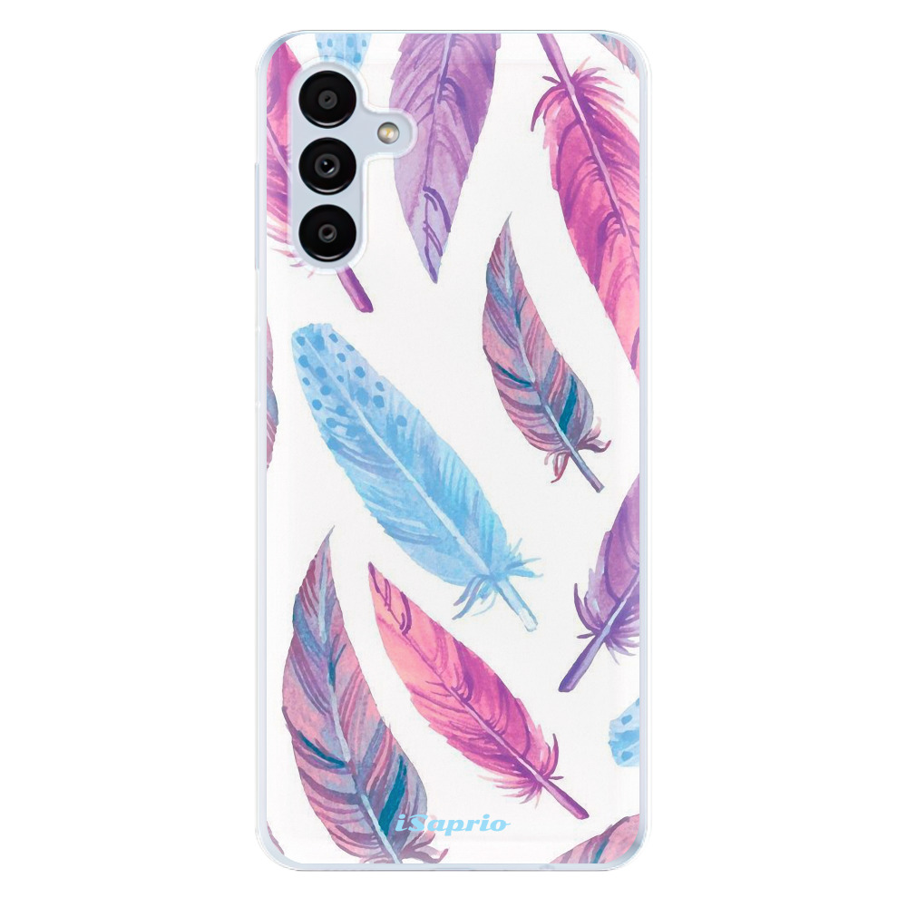 Odolné silikónové puzdro iSaprio - Feather Pattern 10 - Samsung Galaxy A13 5G