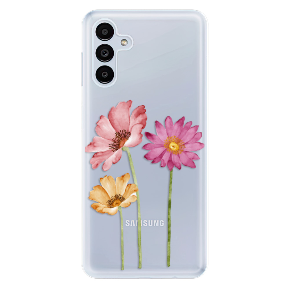 Odolné silikónové puzdro iSaprio - Three Flowers - Samsung Galaxy A13 5G