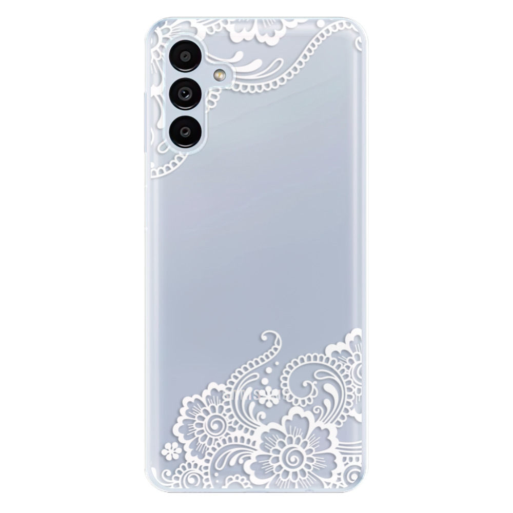 Odolné silikónové puzdro iSaprio - White Lace 02 - Samsung Galaxy A13 5G