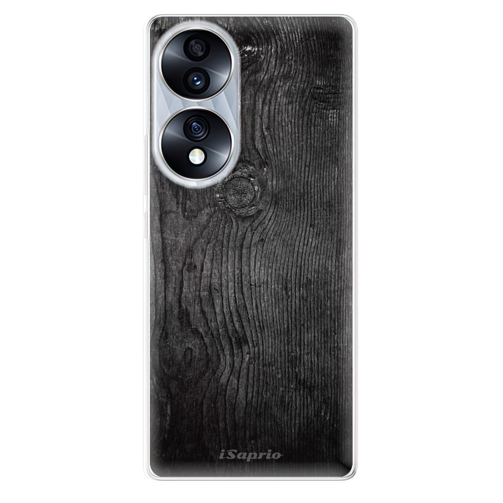 Odolné silikónové puzdro iSaprio - Black Wood 13 - Honor 70