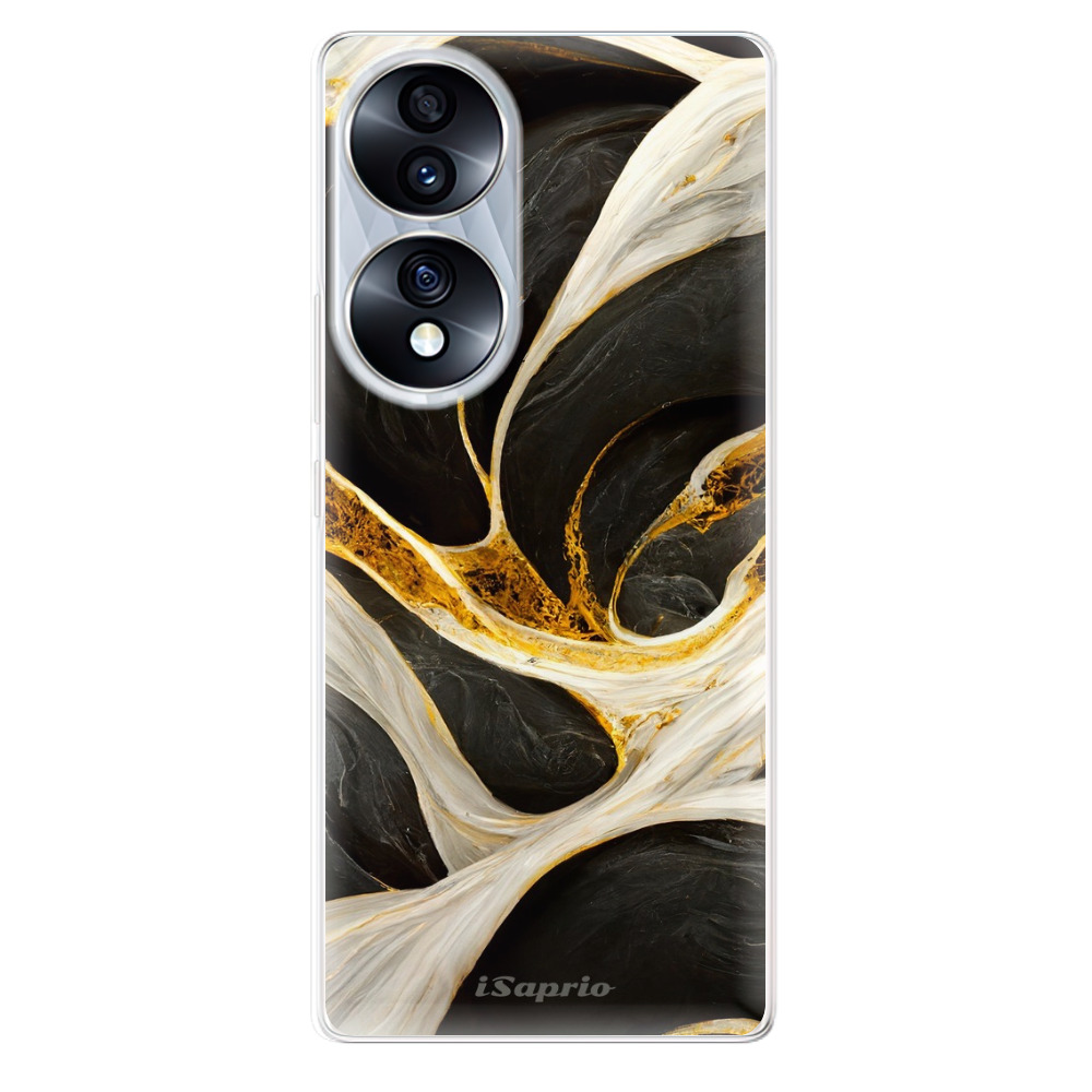 Odolné silikónové puzdro iSaprio - Black and Gold - Honor 70