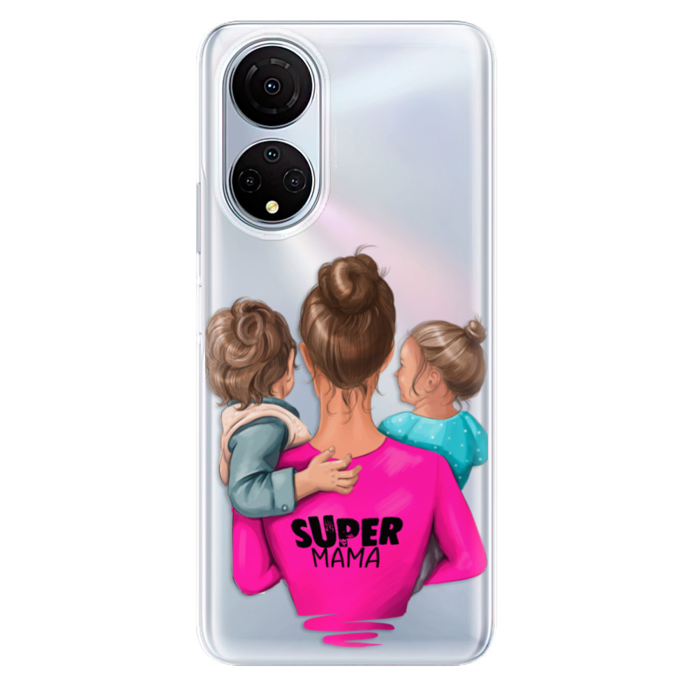 Odolné silikónové puzdro iSaprio - Super Mama - Boy and Girl - Honor X7