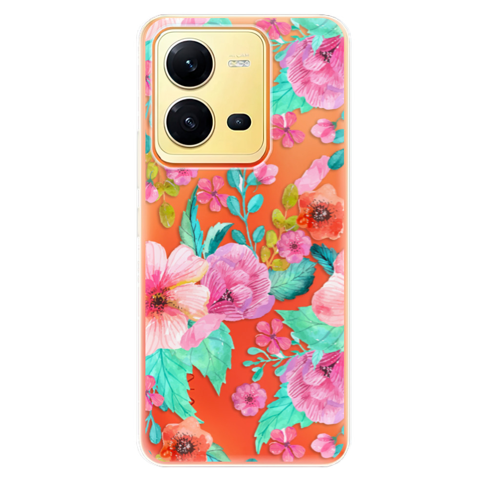 Odolné silikónové puzdro iSaprio - Flower Pattern 01 - Vivo X80 Lite 5G