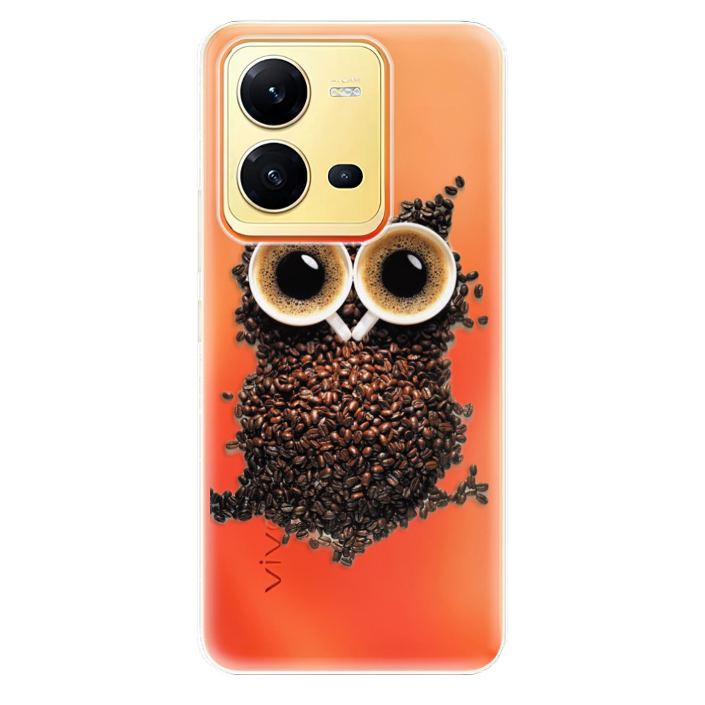 Odolné silikónové puzdro iSaprio - Owl And Coffee - Vivo X80 Lite 5G