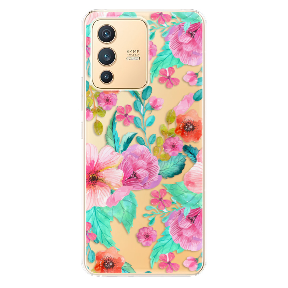 Odolné silikónové puzdro iSaprio - Flower Pattern 01 - Vivo V23 5G