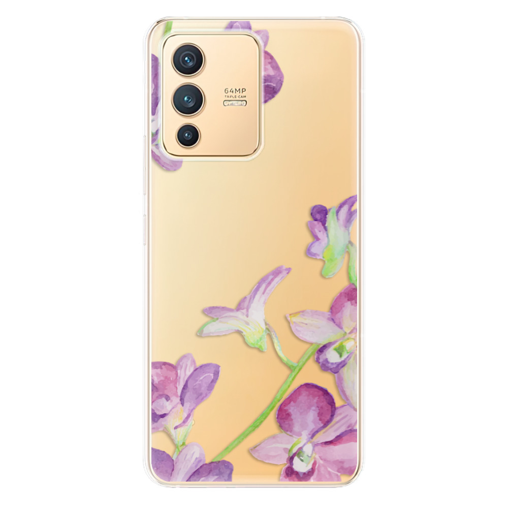 Odolné silikónové puzdro iSaprio - Purple Orchid - Vivo V23 5G
