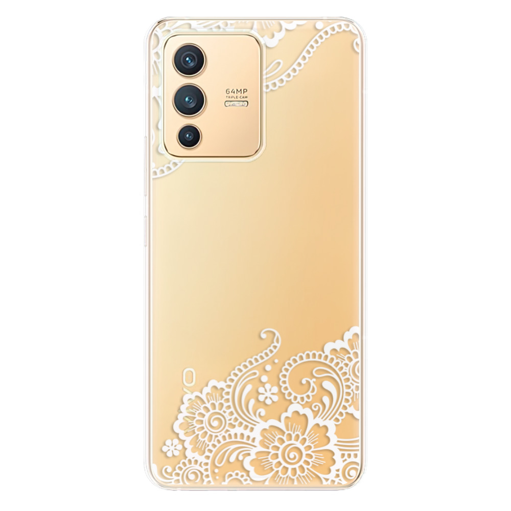 Odolné silikónové puzdro iSaprio - White Lace 02 - Vivo V23 5G