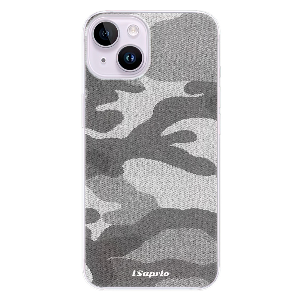 Odolné silikónové puzdro iSaprio - Gray Camuflage 02 - iPhone 14